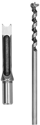 Broca de agujero cuadrado, cincel de mortaja herramienta de carpintería ajustable para tablero de densidad para madera (16 mm)