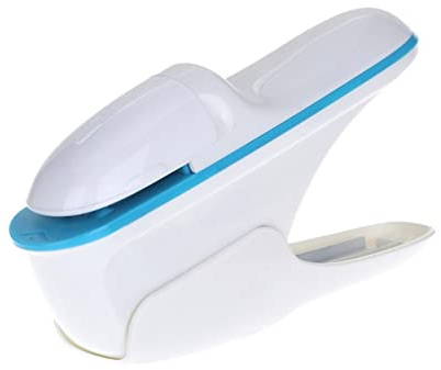 Stapleless Stapler, Manual Staplers, Portable Staple-Free Stapler for Booklet Brochures, Newspapers, Leaflets-White