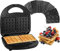 Vinteky Sandwichmaker 8 in 1, Grill wechselplatten, Waffeleisen Sandwichtoaster, Sandwich Maker mit 8 Austauschbare Antihaft-Kochplatten, 800 W