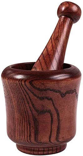 RWRAPS Mortier et Pilon Set mortier Mortier et Pilon en Bois Massif - pour Herbes, épices et Cuisine - Fournitures de Cuisine pour mortier et Pilon Faits à la Main (Couleur : #2) (#1)