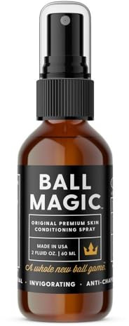 BALL MAGIC - Premium Skin Conditioning Spray – Anti-Chafing, Oil-based, Anti-Itch, Groin Protection w/Vitamins & Anti-Oxidants for Skin Defense and Accelerated Healing (1)