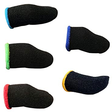 Carbon Fiber Fingertips Sleeve Set Breathable Finger Sleeve 5pcs 5pcs 3cm