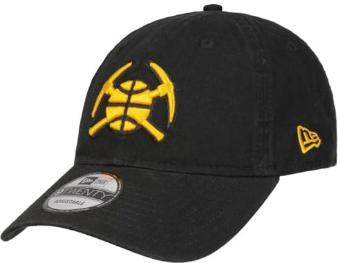 New Era 9Twenty NBA CE ALT Nuggets Cap Basecap Baseballcap Curved Brim Denver Herren - Metallschnalle, mit Schirm Herbst Sommer Frühjahr Winter Frühling-Sommer Herbst-Winter - One Size schwarz