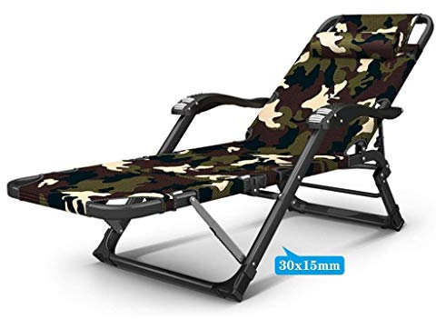 Robuster, Faltbarer Zero-Gravity-Loungesessel, Liegestühle im Freien für Terrasse, Pool, Terrasse, Balkon, Strand, Rasenmöbel, Grau (Farbe: Braun)