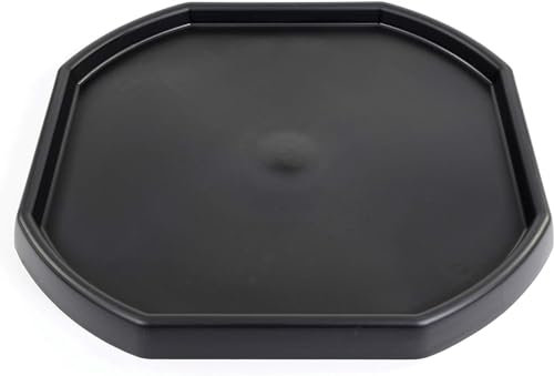Large Octagonal Black 100Cm Diameter Tuff Tray Spot Mixing Board Water Activity Play Sand Multi Use