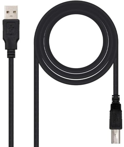 Glowster Câble USB 2.0 pour imprimante, type A/M-B/M 4,5 m Noir Nanocable