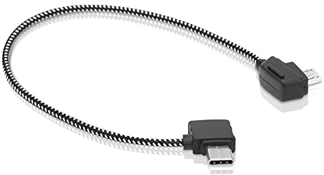 Câble USB vers USB C Ejoyous, Câble de Transfert de Données pour Drone Mini RC, Noir, 207 Mm