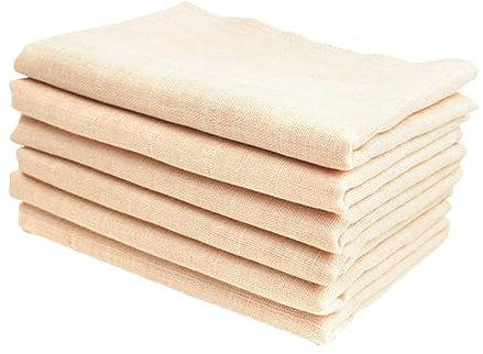 Abaodam 6 Stück Handtücher Aus Baumwolle Doppelter Schicht Mull Stilltücher Und Erfrischungstücher Für Kleinkinder Quadratische Form Wiederverwendbar Für Gesicht Und Körper