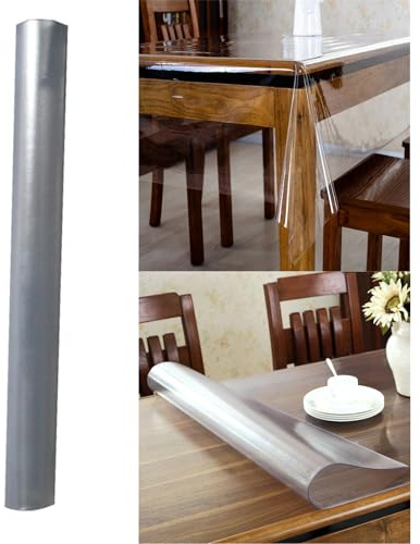 Generisch Klare Plastik Transparente Tischdecke Schutz Wasserdicht/Ölbeständig PVC Kunststoff Rechteckig 150x120cm Tischdecke