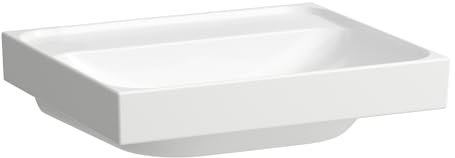 LAUFEN Meda Aufsatzwaschtisch, geschliffen, 550x460mm, ohne Hahnloch, ohne Überlauf, H8161120001121, Farbe: Weiß