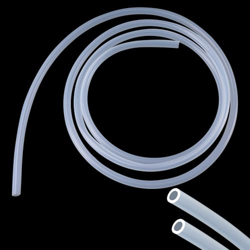 Silikonslang 3 meter lång, flexibel silikonslang livsmedelssäker, 10 mm ID x 13 mm OD dricksvattenslang, klart vatten, luftrör för pumpöverföring, hushåll, industri