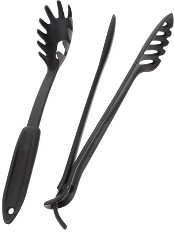 VALICLUD Pinzas Multiusos para Espaguetis Resistentes al Calor con Diseño Ergonómico para Pasta y Alimentos Ligero y Fácil de Limpiar para Colgar para Cocina