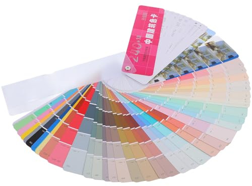 Hoement Palette Complète D'échantillons pour Murs Intérieurs et Extérieurs Nuancier Standard de Peinture 258 Couleurs en Papier et Plastique pour Projets de Peinture