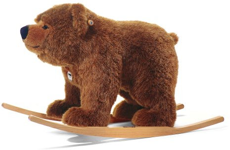 Steiff Schaukeltier Bär Urs, Süßes Stofftier, Jungen, Mädchen & Babys ab 0 Monaten, Plüschtier 70 cm, Hellbraun, 048920