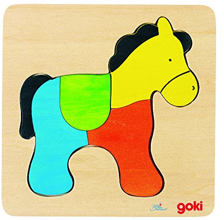 Goki 57822 - Einlegepuzzle - Pferd