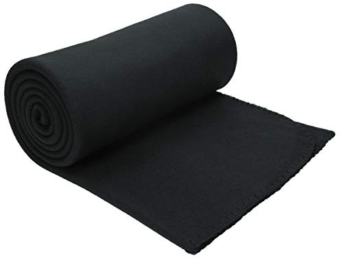 Betz Manta Polar Lujosa tamaño 130x170 cm Calidad 180 g/m² Fleece Blanket Manta Sofa Forro Polar de Color Negro