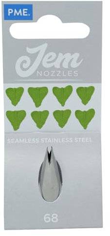 PME Bocchetta Decorativa, Acciaio Inossidabile, Argento, Decorating Tip