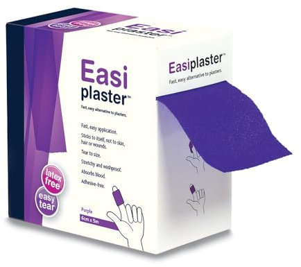 Reliance Medical Easiplaster - Fast and Easy Application, Adhesive-Free and Washproof Bandage, 5 m x 6 cm