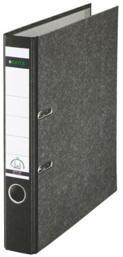 5er Pack Leitz 1050 Qualitäts-Ordner schmal (5cm), mit patentierter 180º-Präzisionsmechanik 8 Farben in verschiedenen Mengen zur Auswahl (5, schwarz)
