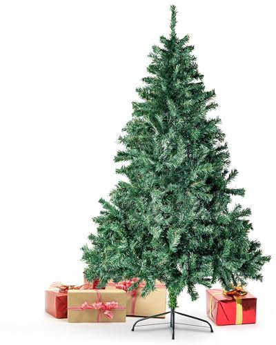 Xonic® Claus künstlicher Weihnachtsbaum Grün - 5 Größen: 90-240cm - Realistischer Tannenbaum mit Metall-Ständer - Dicht und Naturgetreu (Grün, 210cm)