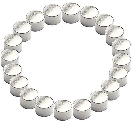 LeBigMag® | 20 starke Neodym Zylindermagnete | Ø 9 mm | Höhe 6 mm | Office Magnete Büromagnete | Magnete für Whiteboard Magnettafel | auf Glasmagnettafeln bauartbedingt weniger Halt