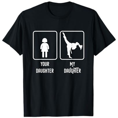 Taekwondo Daughter T-Shirt Martial Arts Girl Mom and Dad Tee T-Shirt