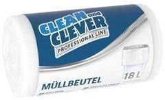 Clean and Clever Pro 73 - Bolsas de basura (250 unidades, 18 L), color blanco