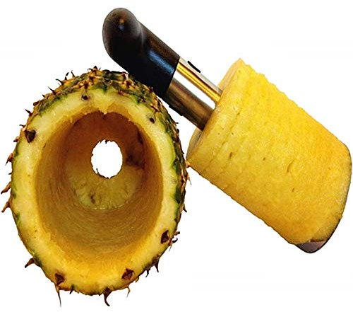 Taglia ananas acciaio professionale accessorio cucina sbucciare torsolo ananas utensile visto in tv idea regalo originale natale compleanno festa qualità accessori frutta