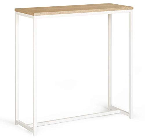 IDMarket - Konsole Detroit Industrial Design Holz und Metall weiß