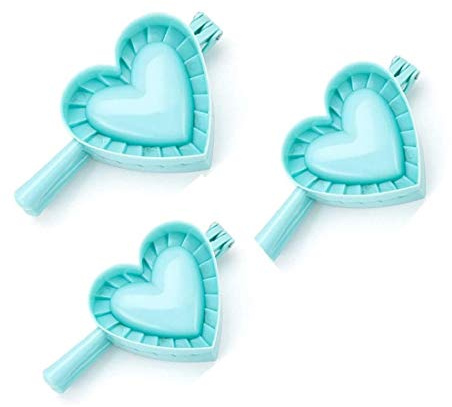 Set 3 moules à raviolis en forme de cœur tailles différentes ustensiles cuisine pour gnocchis tortellis pâtes farcies sucrées salées couleurs assorties idée cadeau maison