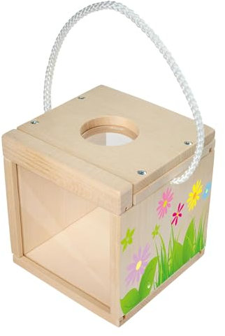 Eichhorn - Outdoor Insekten-Beobachtungsbox, zum zusammenbauen und bemalen, inkl. Farbe und Pinsel, 12x12x12 cm groß, aus Lindenholz, ab 6 Jahren