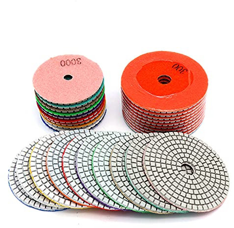 1pcs 3/4inch Diamond Polishing Disc Granite Marble Polish Wet Use Concrete Sander Pad Diamond Tool Stone Grinding Buff,1000 Grit,3 Inch