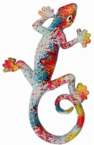 Ambiance Sud - Salamandre Multicolore En Résine GM - Modéle K