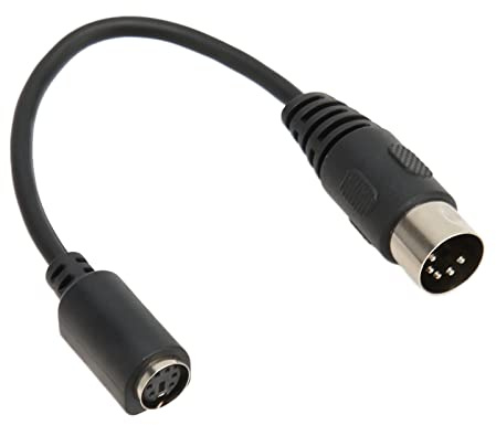 Adaptador de Cable DIN de 5 Pines a PS/2, Cable de Extensión de 5 Pines DIN Macho a Mini DIN Hembra de 6 Pines para Convertidor de Ratón de Teclado de Computadora PC, para PS/2,