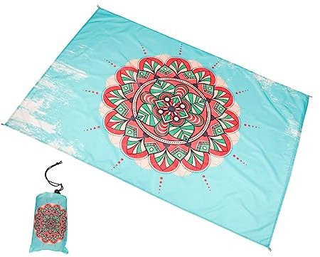 Garneck wasserdichte Picknickmatte Bunte Strandmatte wasserdichte Campingmatte Campingbodenmatte Für Strandbesuche Picknicks Campingausflüge Wanderungen Sportveranstaltungen Garten Und Ope