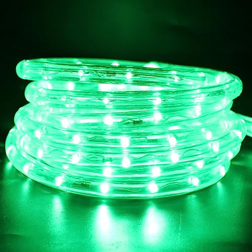 Wisada LED Lichtschlauch Außen,6M 36LEDs/m Grün LED Schlauch 220V LED Tube Light Indoor Leuchtstoffröhre, Outdoor LED Lichter Wasserdicht Lichterschlauch für Terrasse Wohnzimmer Weihnachten Partydeko