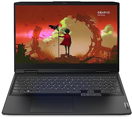 Lenovo IdeaPad Gaming 3 15ARH7 - Ordinateur Portable 15.6'' FHD 120Hz (AMD Ryzen 5 6600H,RAM 16Go,SSD 512Go,NVIDIA GeForce RTX 3050-4GB,Sans Système d'Exploitation) Clavier AZERTY Français -Gris Foncé
