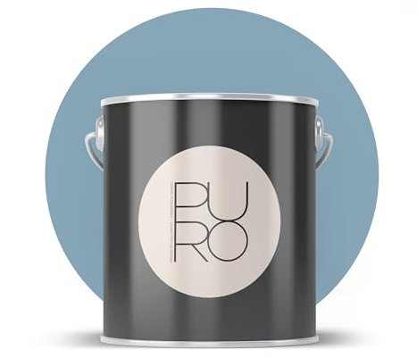 livingwalls PURO Premium Peinture murale c3006 - Peinture de peintre avec un très grand pouvoir couvrant - Peinture d'intérieur mate de qualité supérieure en bleu - 1 l