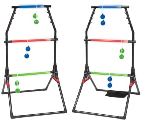 Wild Sports Unisex-Erwachsene Light-Up Ladderball Set Leiterball, Mehrfarbig