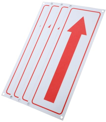 SOESFOUFU Lot de 4 Panneaux Fléchés Extérieurs Indicateur Métallique en Alliage D’Aluminium, pour Direction, Marquage et Protection Intempéries