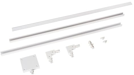 Lucide TRACK Starter-Set - 1-Phasen Stromschiene/Schienensystem - 2 Meter - Weiss