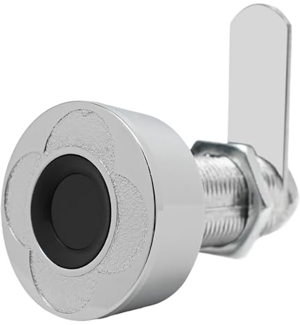 MINRS Fingerabdruck Schloss 30mm Elektronisches Schubladenschloss Fingerabdruck Schloss Schrank mit 20 Fingerabdrücke 6-8 Monate Standby-Zeit, für Schubladen, einseitig öffnende Schränke Silber