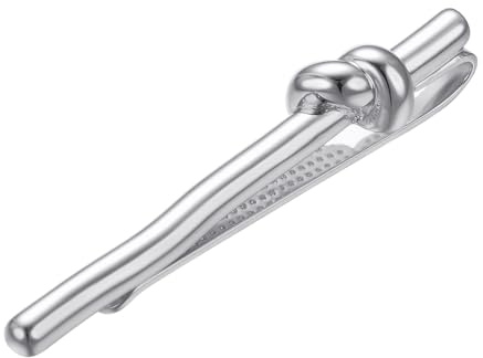 Asienice Goldene Krawattennadel Mit Knoten Krawattennadel Silber Schwarz | Schmale Krawattennadel Gold Für Herren Krawattenklammer Personalisiert Krawattennadeln Für Herren Hochwertig