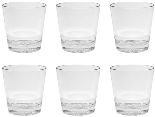 VIDIVI Vetri delle Venezie Set 6 bicchieri 400 ml, in vetro trasparente (Prisma 2.4.6, Acqua)