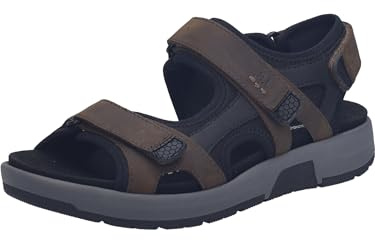 Josef Seibel Emeric.06 - Sandali classici da uomo, larghezza H (larghezza), plantare intercambiabile, Espresso Combi, 40 EU Weit