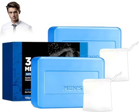 Saponette Naturali per Uomini 100gx2, Sapone Doccia Uomo per Il Corpo