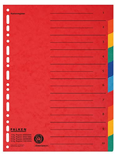Falken Karton-Register (1, 10-teilig)