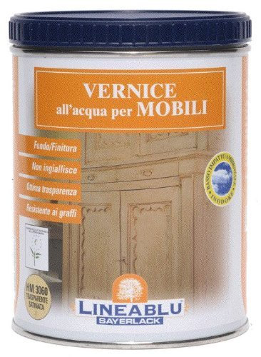 Vernice Finitura ad Acqua Semilucida Sayerlack art. HM3060 Trasparente 750 ml