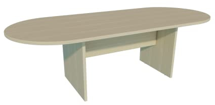 Euromof Mesa de Juntas Ovalada. 200x90 cm. Color Haya.