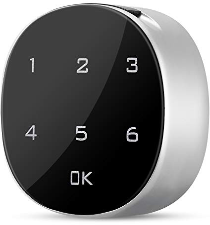 Touchscreen Digitale Elektronische Passwort Codierte Sperre für Schrank Mailbox Datei Sauna Schublade mit Stong, Präzision, Sicher und Langlebig Zink Legierung Material. (schwarz)